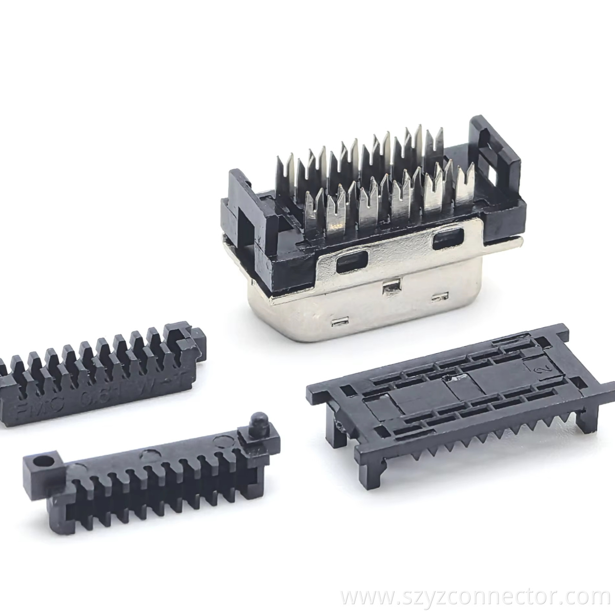 1.27mm Pitch SCSI IDC-type Female Four Assembly Parts Connector 2*10P 1.27mm Pitch SCSI IDC-type Female Four Assembly Parts Connector 2*10P